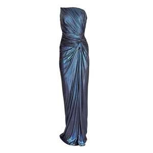 Cult Moda - Blue Metallic Cocktail Prom Dress